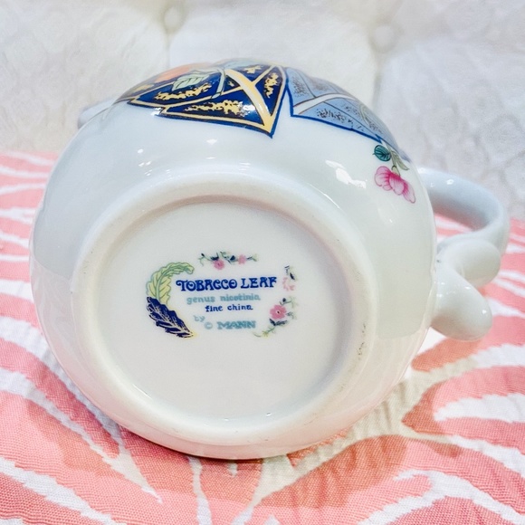 F16-Vintage Seymour Mann TOBACCO LEAF Porcelain Creamer - Picture 5 of 9